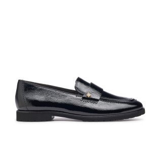 Paul Green Women's Wheaton Flat Black Crinkled Patent
