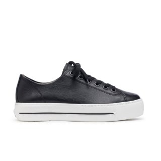 Paul Green Women's Bixby Sneaker Black Leather