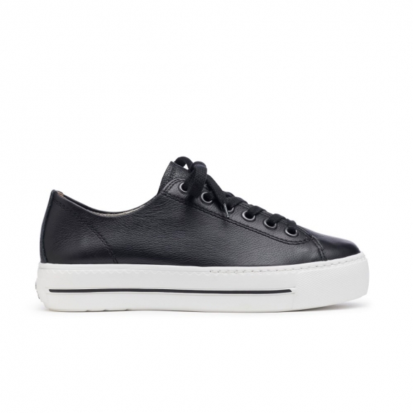 Paul Green Women's Bixby Sneaker Black Leather