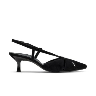 Paul Green Women's Daria Heel Black Suede