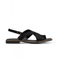 Paul Green Women's Denny Sandal Black Nubuk