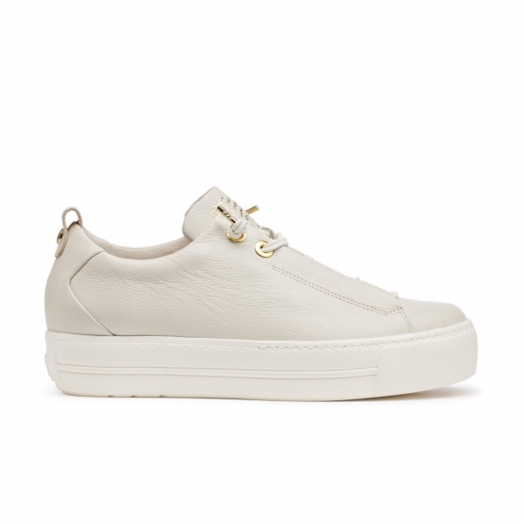 Paul Green Women's Faye Sneaker Ivory Leather