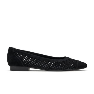 Paul Green Women's Deanna Flat Black Suede