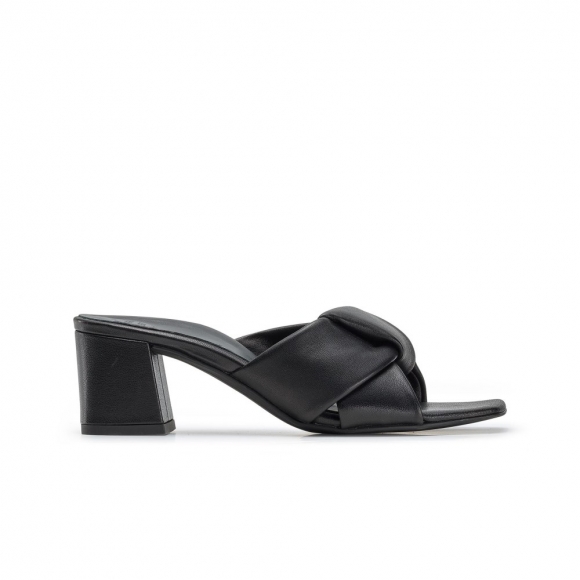 Paul Green Women's Delight Heel Black Sport Nappa Leather