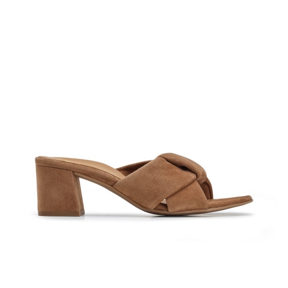 Paul Green Women's Delight Heel Nut Suede