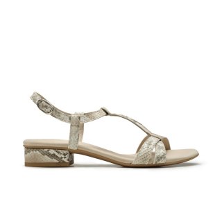 Paul Green Women's Donna T-Strap Sandal Biscuit Boa Antic