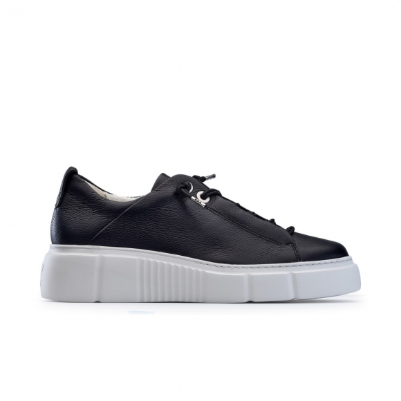 Paul Green Women's Abbey Sneaker Black Leather