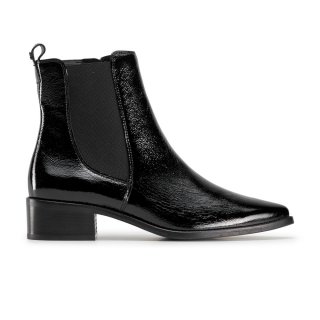 Paul Green Women's Celina Boot Black Crinkled Patent