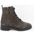 New Arrivals Paul Green Women's Suede Apshalt Zip Ankle Boots In Dark Grey