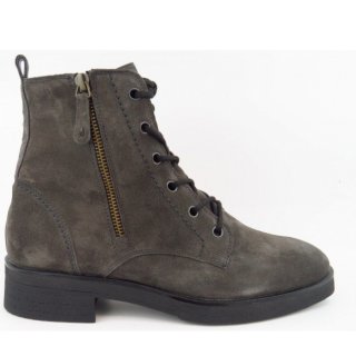 New Arrivals Paul Green Women's Suede Apshalt Zip Ankle Boots In Dark Grey