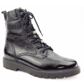 New Arrivals Paul Green Women's Black Patent Leather Ankle Boots