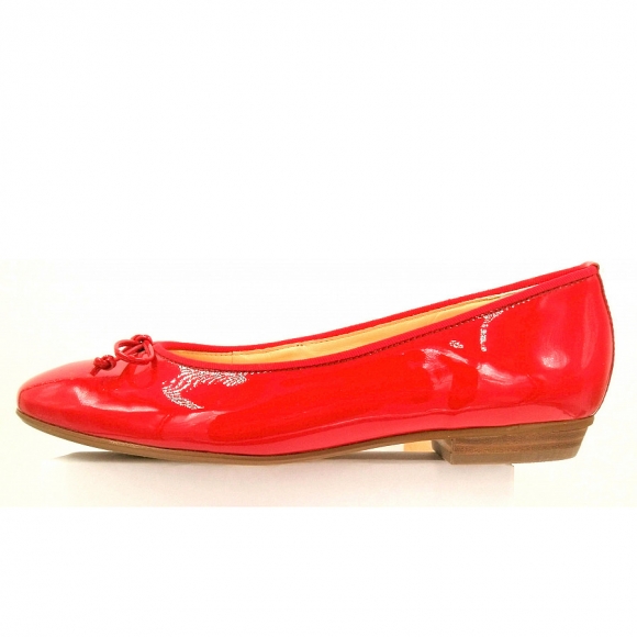 New Arrivals Paul Green Women's Soft Patent Leather Ballerina in Red