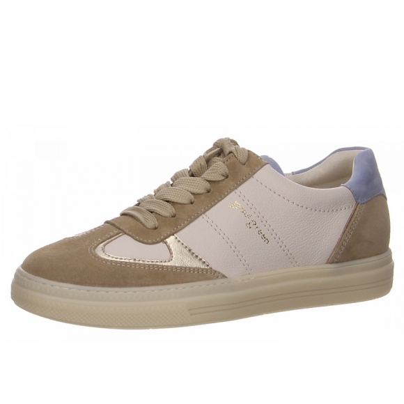 New Arrivals Paul Green women's lace-ups in white combination.