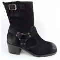 New Arrivals Paul Green Women's Grained Nubuck Ankle Boots In Black