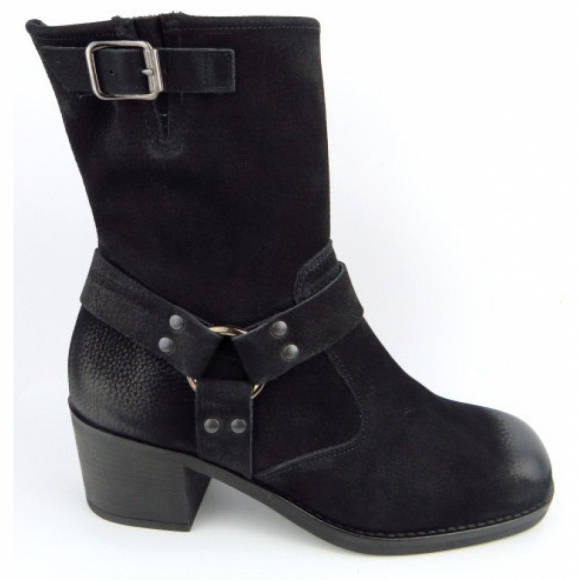 New Arrivals Paul Green Women's Grained Nubuck Ankle Boots In Black