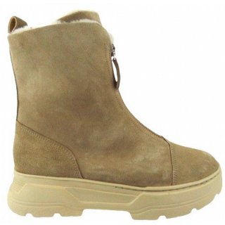 New Arrivals Paul Green Women's Suede Grain Ankle Boots In Beige