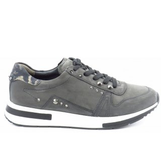 New Arrivals Paul Green Women's Nubuck/Leo Iron/Taupe Sneakers in Gray