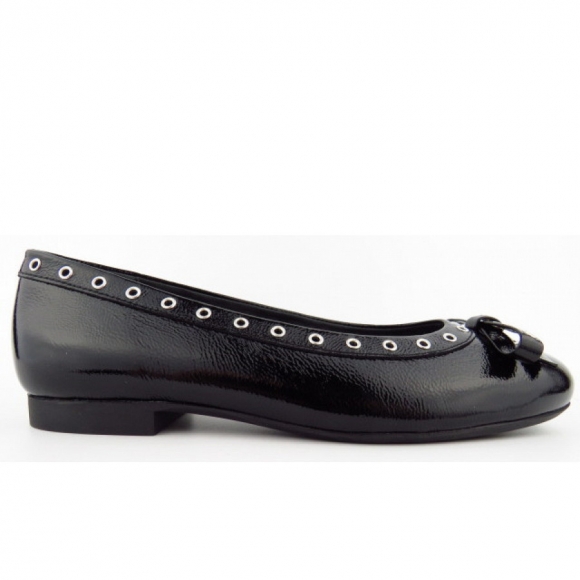 New Arrivals Paul Green Women's Crushed Lacquer Ballerina Shoes In Black