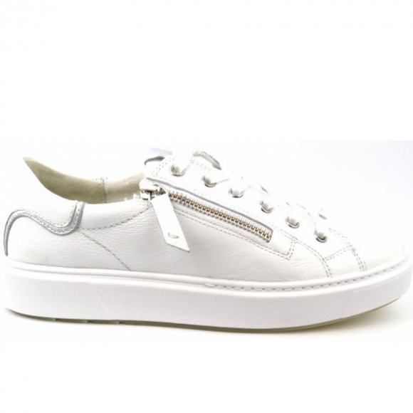 New Arrivals Paul Green Women's Calf Nappa Sneakers in 1White/Silver