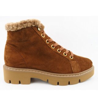 New Arrivals Paul Green Women's Soft Suede Toffee Ankle Boots In Medium Brown