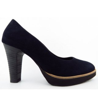 New Arrivals Paul Green Women's Velvet Goat Blue Pumps