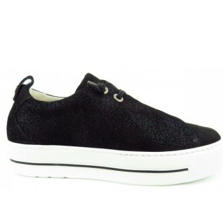 New Arrivals Paul Green Women's Glaxy Black Elastic Sneakers in 9 Black