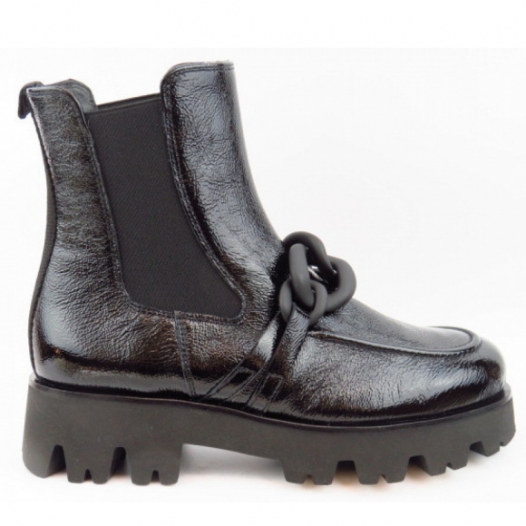 New Arrivals Paul Green Women's Crushed Lacquer Chelsea Boot In 0 Black