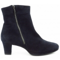 New Arrivals Paul Green Women's Velvet Goat Blue Ankle Boots In Blue