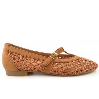 New Arrivals Paul Green Women's Nubuck Sisal Slippers in Medium Brown