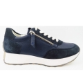 New Arrivals Paul Green Women's Nubuck Soft Space Sneaker In 8 Blue