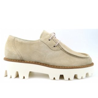 New Arrivals Paul Green Women's Soft Nubuck Biscuit Lace-Ups In Biscuit