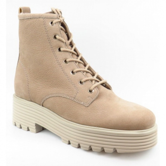 New Arrivals Paul Green Women's Nubuck Champagne Ankle Boots In 4 Beige