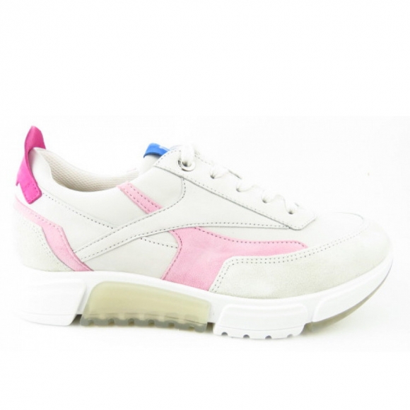 New Arrivals Paul Green Women's Ice Ivory Pink Sneaker Low In Light Grey