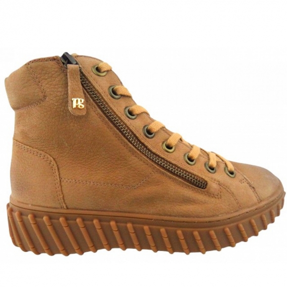 New Arrivals Paul Green Women's Grained Nubuck Tan Ankle Boots In 07 Medium Brown