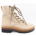 New Arrivals Paul Green Women's Nubuck Champagne Ankle Boots In Champagne
