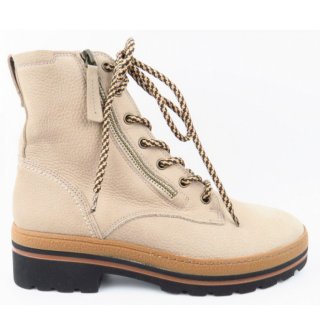 New Arrivals Paul Green Women's Nubuck Champagne Ankle Boots In Champagne