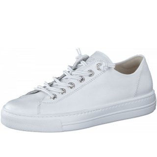 New Arrivals Paul Green women's lace-ups in white silver