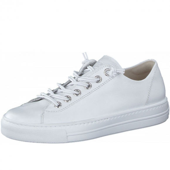 New Arrivals Paul Green women's lace-ups in white silver