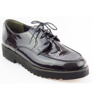 New Arrivals Paul Green Women's Soft Varnish Met.GraphiteElegant Lace-Up Shoes in Graphite