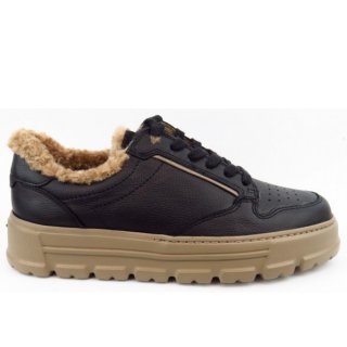 New Arrivals Paul Green Women's Calf Warm Lining Sneaker Low In Black