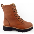 New Arrivals Paul Green Women's Calf Cognac Ankle Boots In Medium Brown