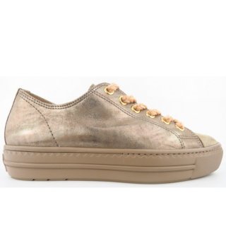 New Arrivals Paul Green Women's Almond Champagne Sporty Lace-Up Shoes InBeige