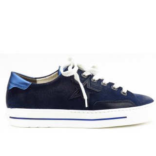 New Arrivals Paul Green Women's Space/Denim Super Soft Sneaker In Blue Combo.