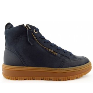 New Arrivals Paul Green Women's Sport Nubuck Space Zip High-Top Sneakers in Blue