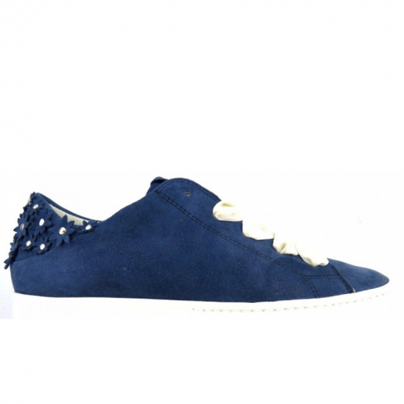 New Arrivals Paul Green Women's Velvet Goat Metallic Space Sneaker Low In Blue