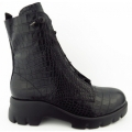 New Arrivals Paul Green Women's Croco Boots In 02 Black