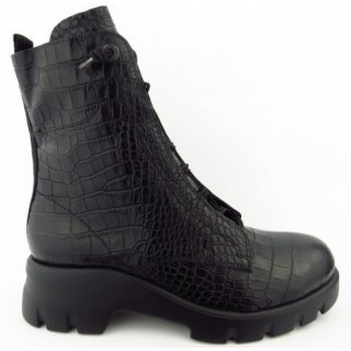 New Arrivals Paul Green Women's Croco Boots In 02 Black