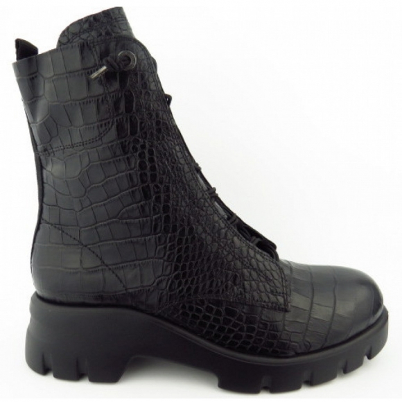 New Arrivals Paul Green Women's Croco Boots In 02 Black