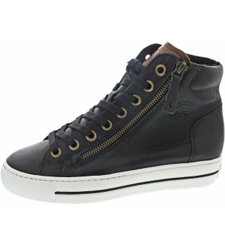 New Arrivals Paul Green women's high-top sneakers in black-cognac