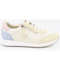 New Arrivals Paul Green Women's Ivory Lavender Zip Soft Low-Top Sneakers in Light Gray/Lilac